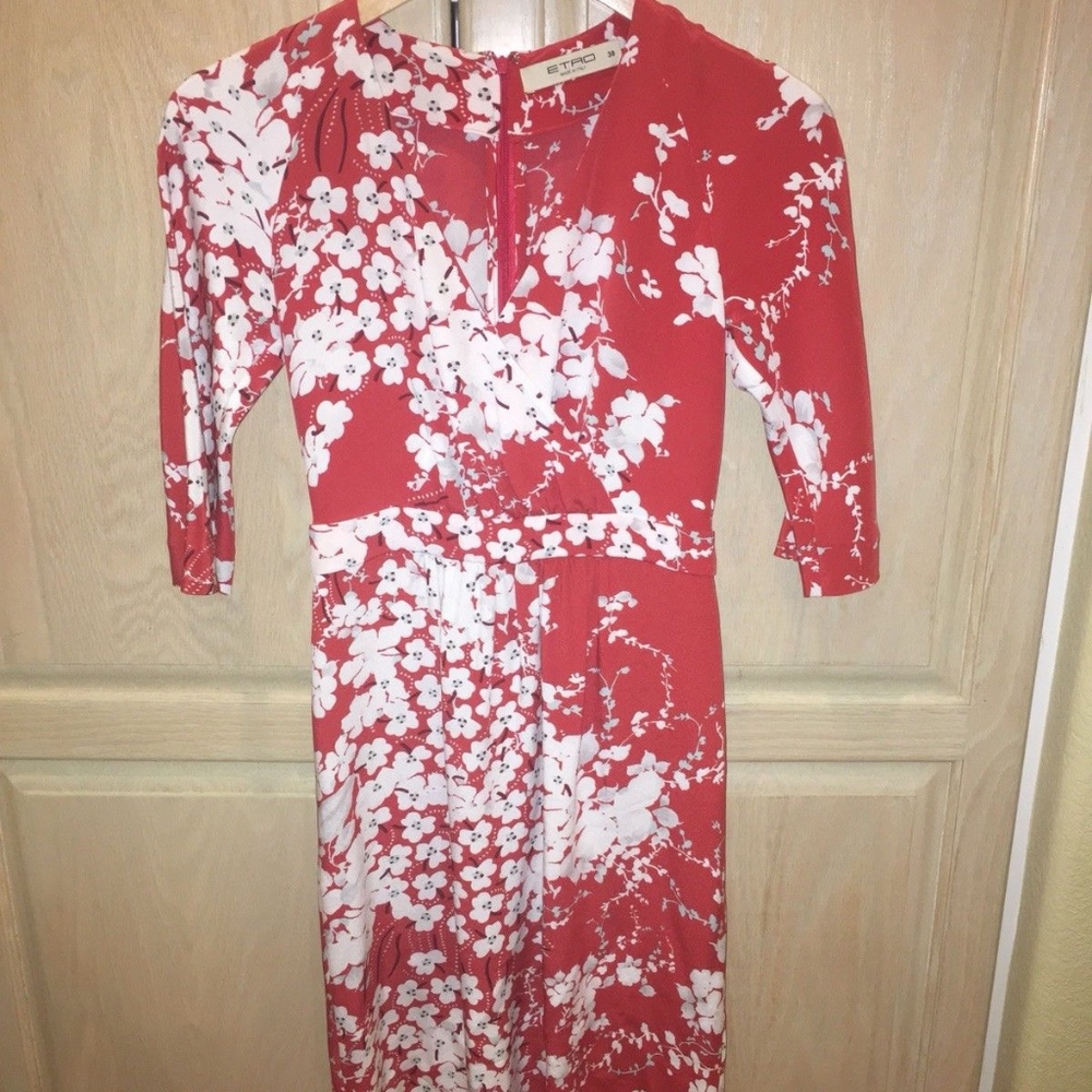 ETRO Womens Wrap Dress 100% Silk size 38